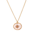 Star and Moon Pendant Necklace - Eight-Pointed Star [VYSK4RIZ]