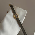 Alaya Vintage Wrist Watch - Chubby Dial - Gold Frame Grey [JU5XLLBQ]