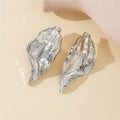 Emina Gilded Leaf Earrings - Silver [XVKUXRS6]