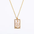 Athena Gilded Tarot Charm Necklace - The Wheel [5Q9TJ0BN]