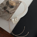 Anijah Shell Pearl Collection - Natural Shell Necklace (Adjustable) [V9SNAPDP]