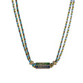 Heart Pendant Chain Necklace - Green Necklace [2M4DIFTD]