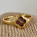 Clover Bracelet Watch - Gold Band with Red Dial [8TJSWXD7]