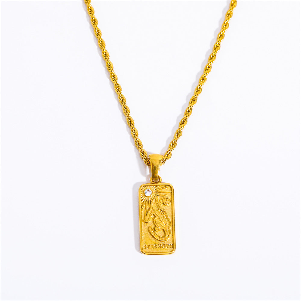Celestial Relief Pendant Necklace - Sun [J7QSM9VV]