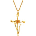 Birth Flower Pendant Necklace - March Daffodil [JKMIAY02]