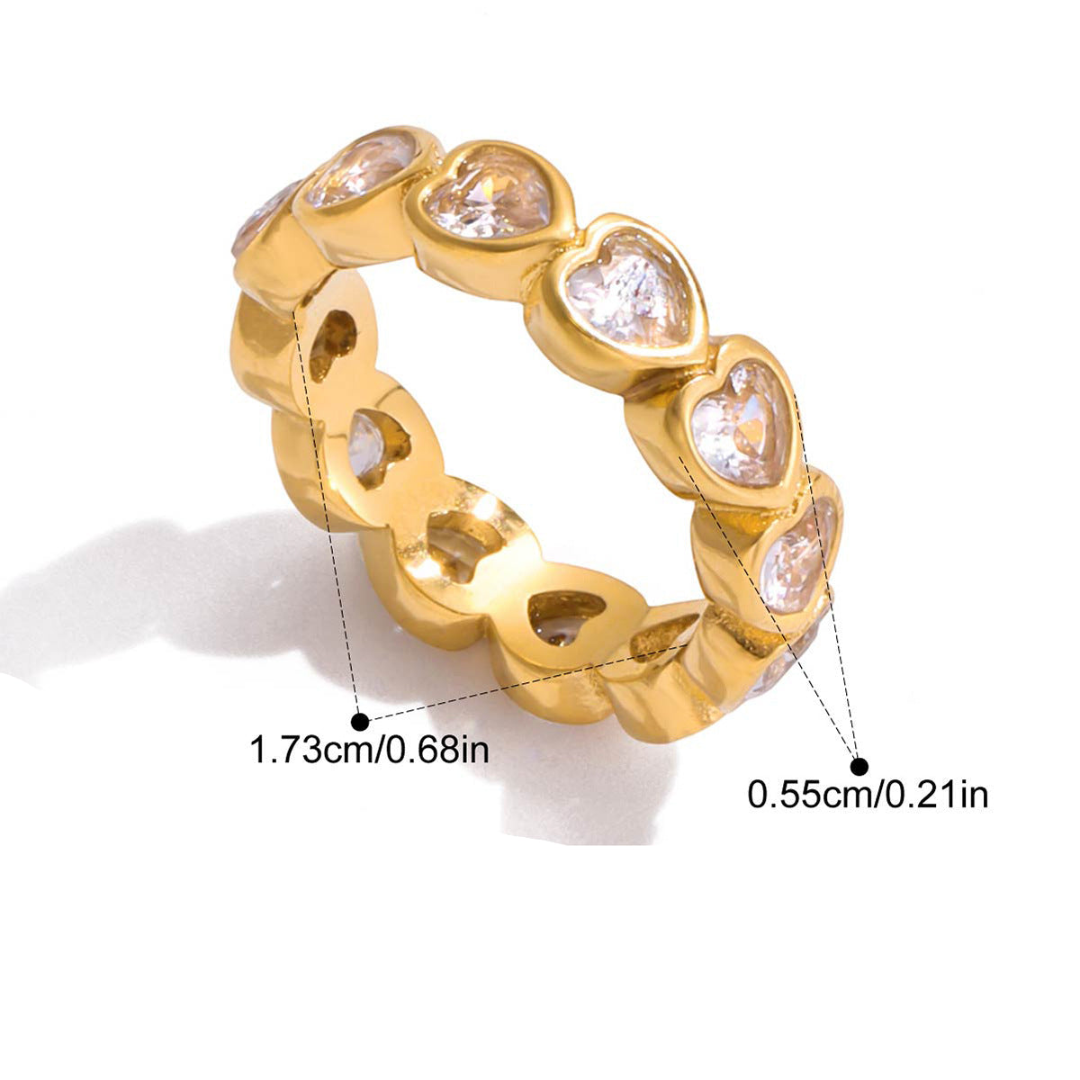 Nomi Heart Stacking Rings - Style 1 [BXYGFX11]