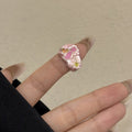 Zendaya Cat Bowknot Enamel Ring - Style 2 [H2DMEKUU]
