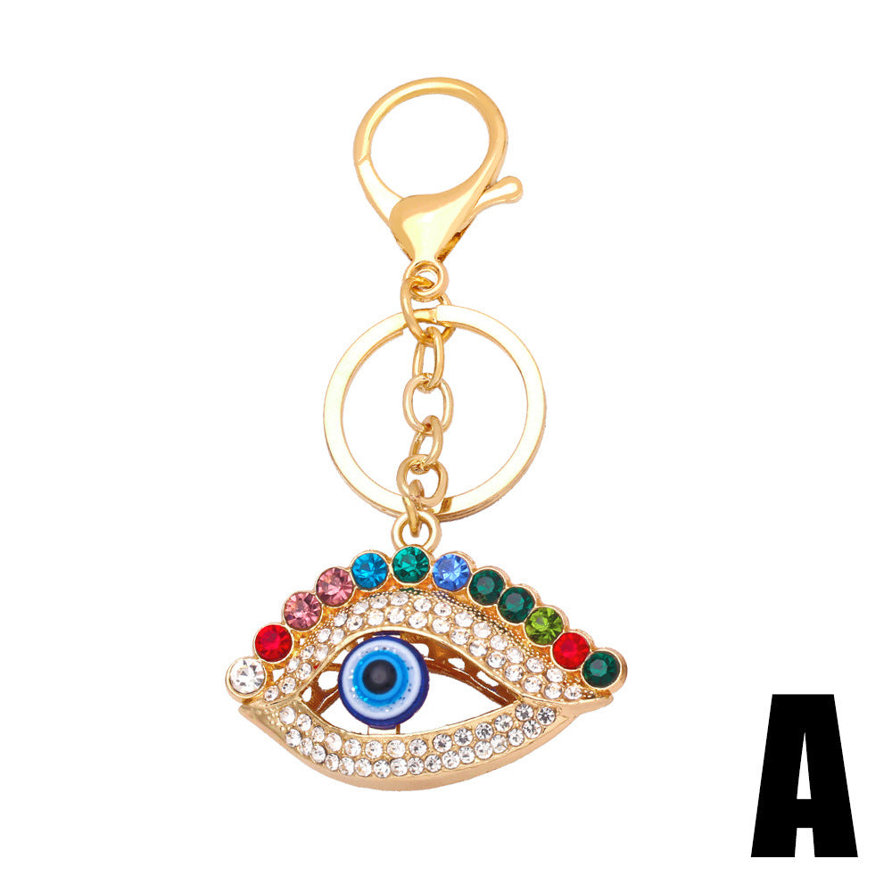 Koi Rhinestone Evil Eye Keychain - Style A [U2XMZ1FV]