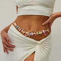 Nakiyah Pearl Starfish Body Chain - Gold with Random Accents Style 5 [76H8JT0X]