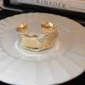 Glory Irregular Open Cuff Bracelet - Gold Irregular Notch Bracelet [9JTQL7UG]