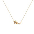 Kaylea Birth Flower Pendant Necklace - February [GZ4BYFT7]