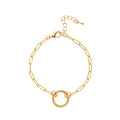 Makayla Gold Charm Jewelry - Adjustable Chain Bracelet Style 7 [SVOT1OAV]