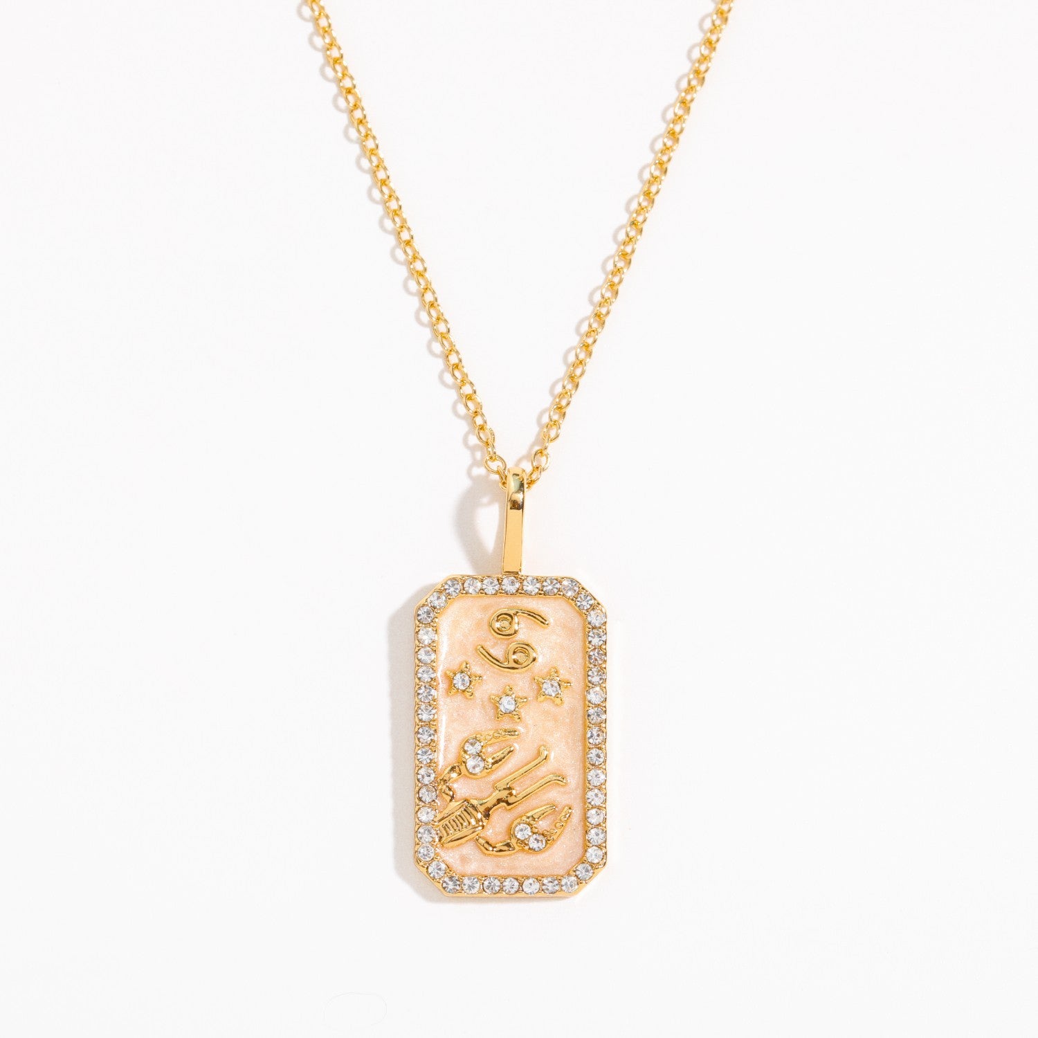Tariah Zircon Constellation Necklace - Cancer (Smooth Back) [5IUPVZEL]
