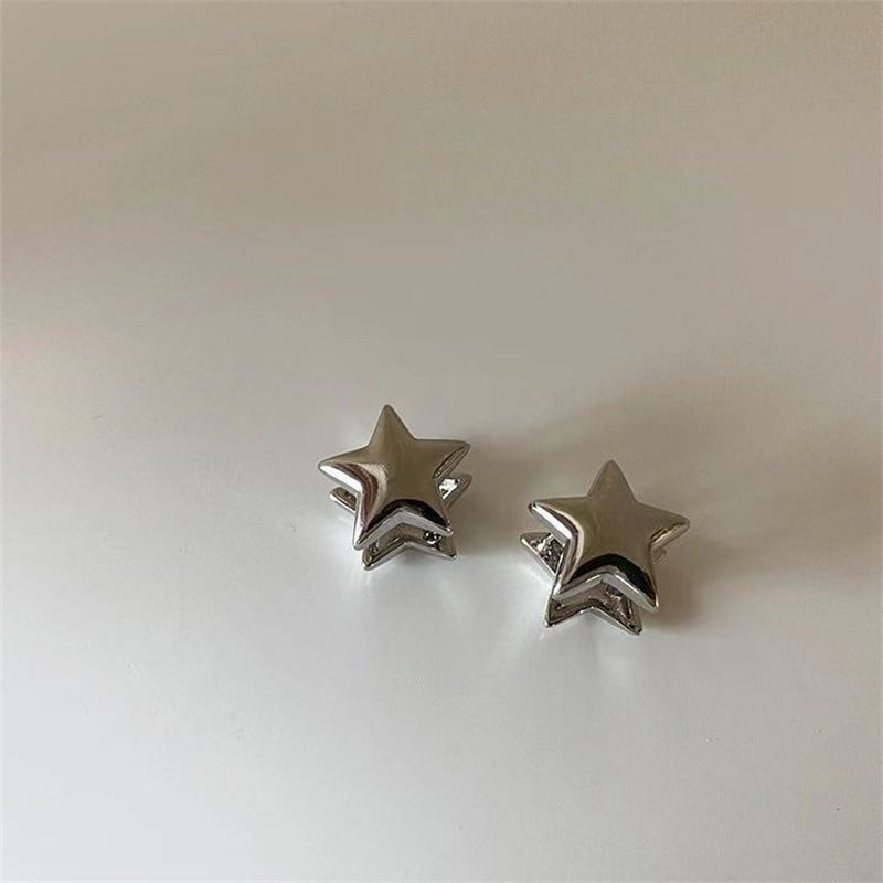 Alyssa Star Stud Earrings - Silver [U8D5DES9]