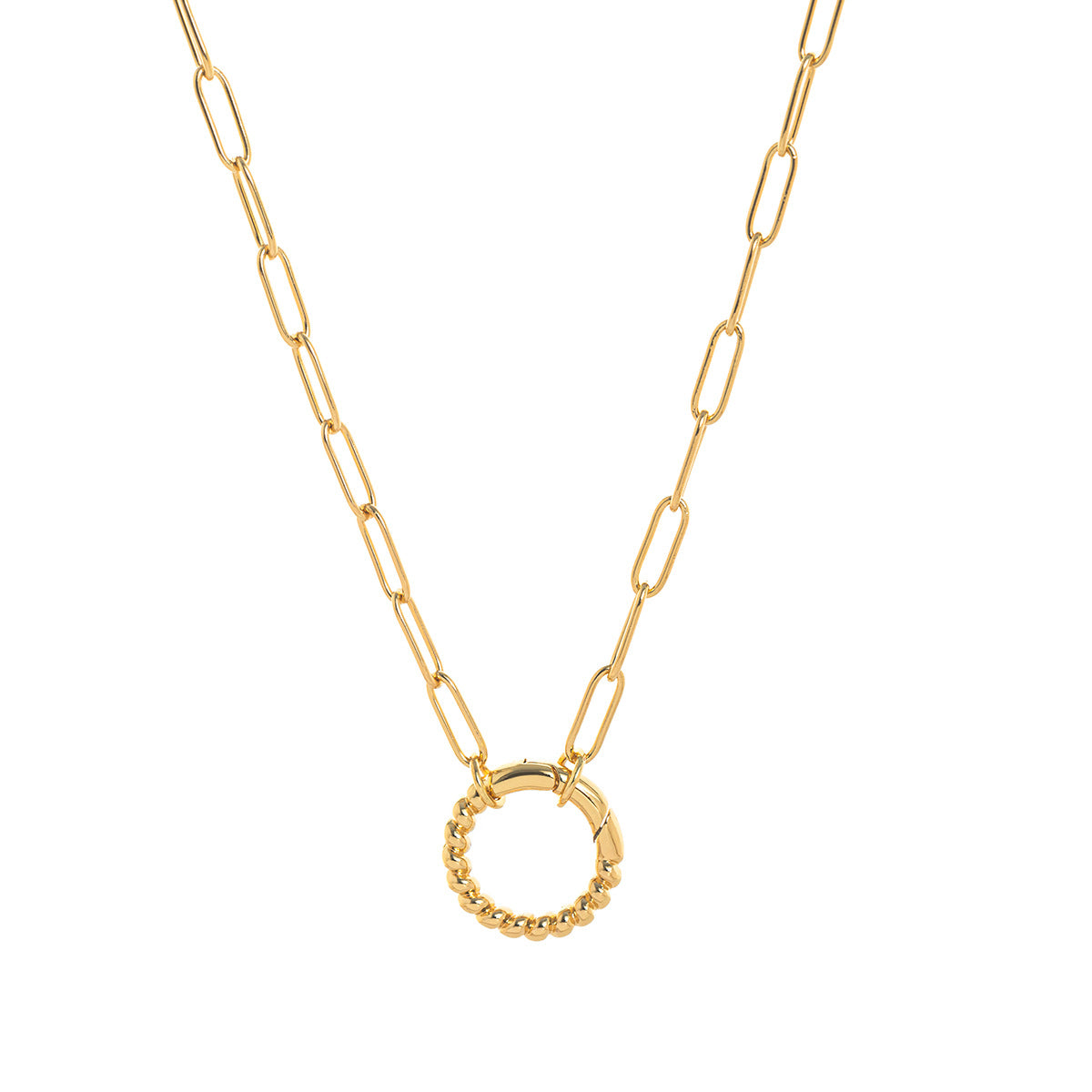 Makayla Gold Charm Jewelry - Adjustable Chain Necklace Style 7 [FT5IRBWZ]