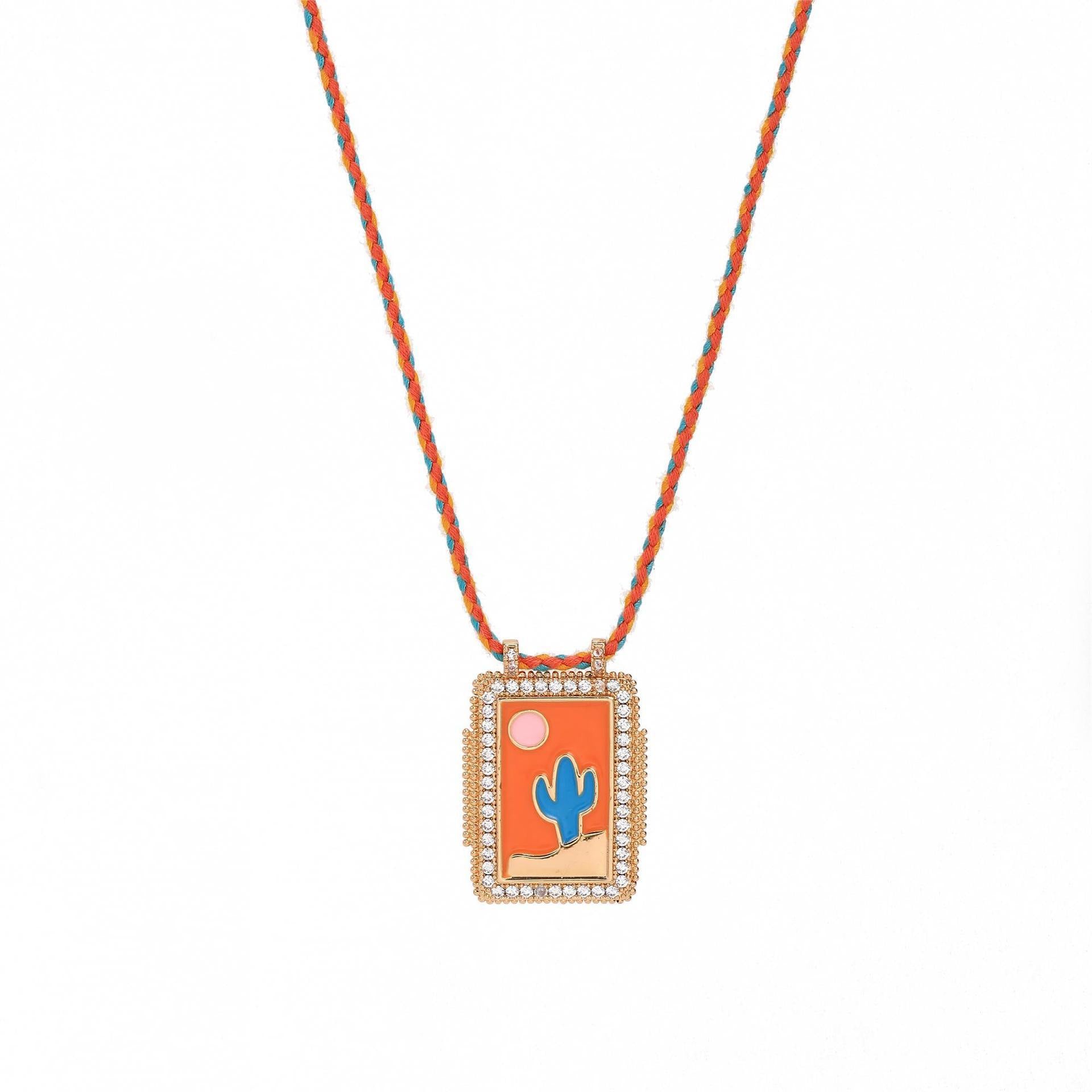 Celestial Charm Pendant Necklace - Desert [AL1DUH9C]