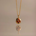Birthstone Pendant Necklace - January Necklace [LY4IGA9X]