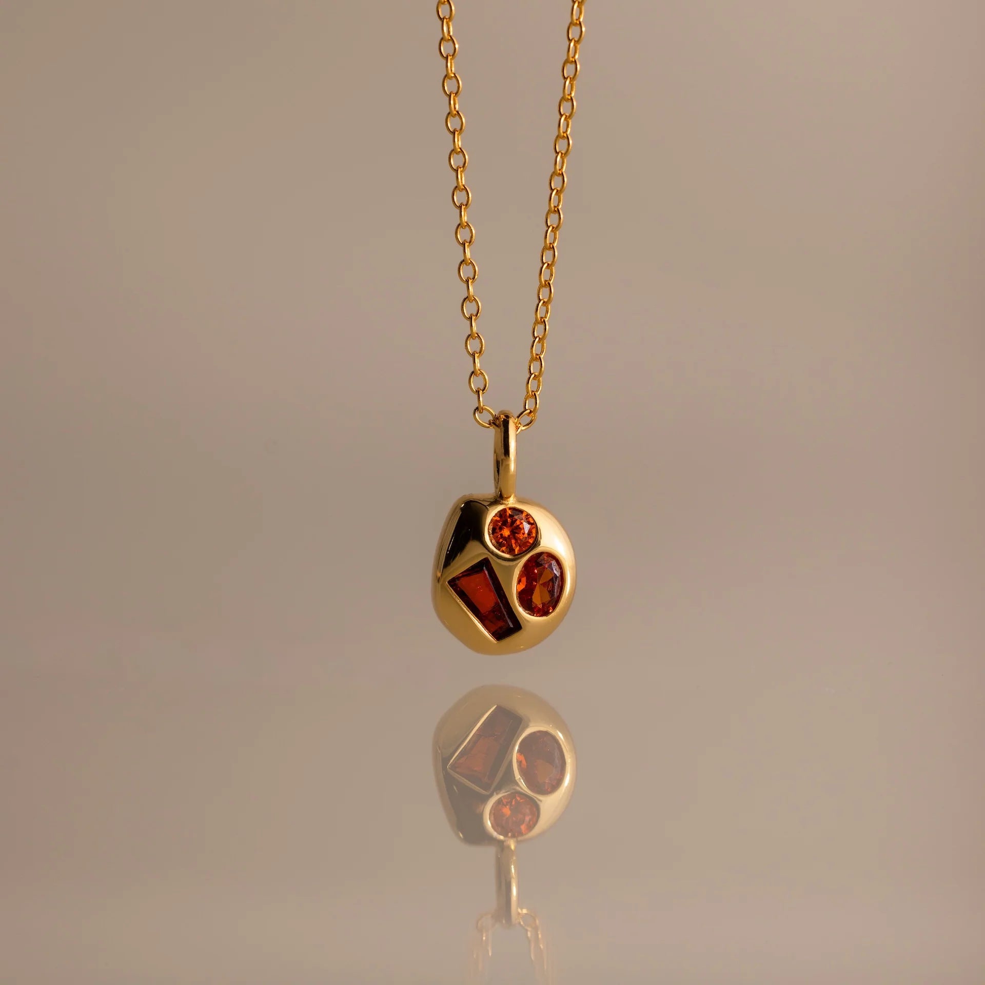 Birthstone Pendant Necklace - January Necklace [LY4IGA9X]