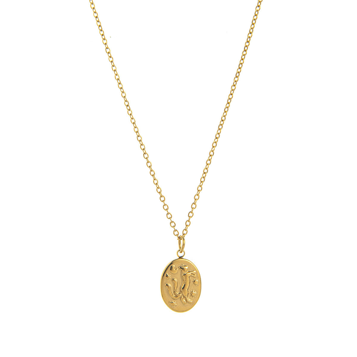 Tracey Dainty Charm Necklace - Golden 3D Cat [0DLDB01A]