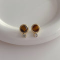 Tinleigh Tiger's Eye Drop Earrings - Style 2 [0C35O0EV]