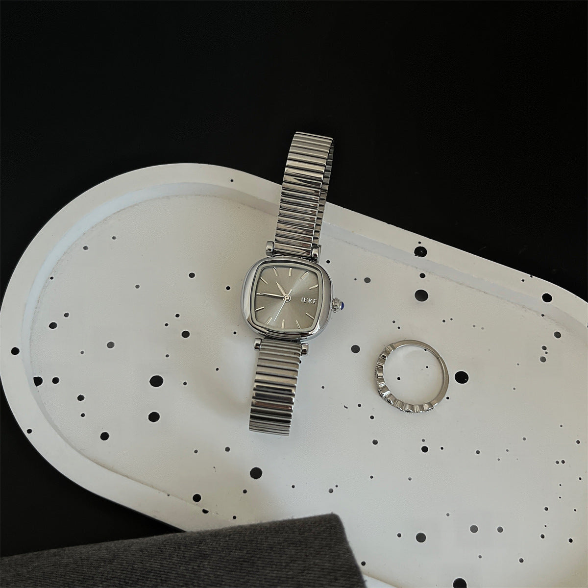 Kathrine Snakehead Quartz Watch - Small Sugar Cube Design [6X44Q1IW]