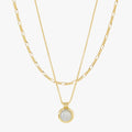 Green Aventurine Natural Stone Necklace - White Jade Necklace [AHY4V209]