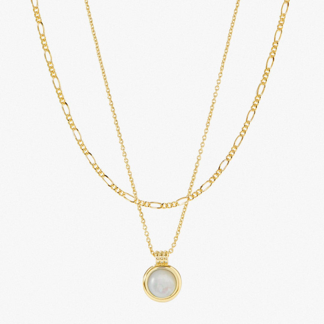 Green Aventurine Natural Stone Necklace - White Jade Necklace [AHY4V209]