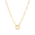 Adjustable Paperclip Chain Necklace - Style 4 Open Necklace [XYF4HTD1]