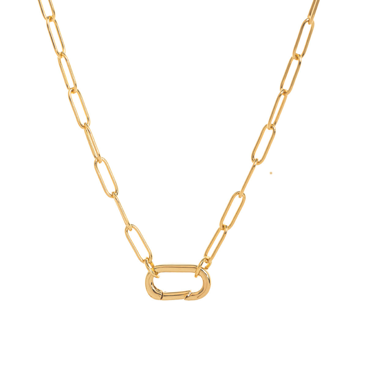 Makayla Gold Charm Jewelry - Adjustable Chain Necklace Style 3 [34QLADTM]