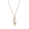 Pearl Chain Ice Cream Necklace - Ice Cream Necklace - Style A [MR7VND46]