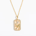 Tariah Zircon Constellation Necklace - Taurus (Smooth Back) [SS17FDCX]