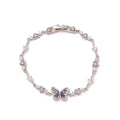 Angelique Dainty Butterfly Zircon Jewelry - Silver Filigree Butterfly Bracelet [RL11IX0R]