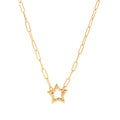 Makayla Gold Charm Jewelry - Star Charm Adjustable Necklace [C1OFLQEP]