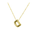 Aiyanah Glossy Bubble Letter Necklace - Gold D [1T8K1YR2]