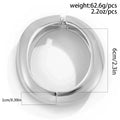 Open Cuff Bangle Bracelet - Silver Wide [SMJJTNBY]