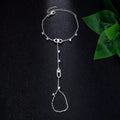 Interlocking Geometric Chain Link Bracelet - Silver [12TR17V2]