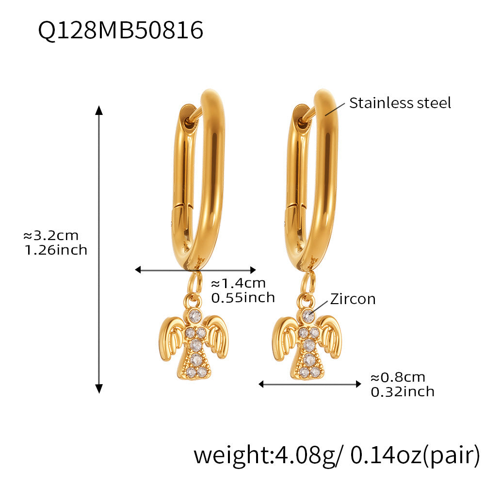Draya Zircon Stud Earrings - Style 4 [X8Z7WUAB]