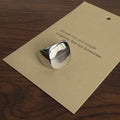 Keaton Sculptural Open Ring - Silver Square Statement Ring [JAV8O9V5]