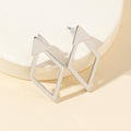 Riya Convertible Geometric Hoops - Silver [D7WQ7P8V]