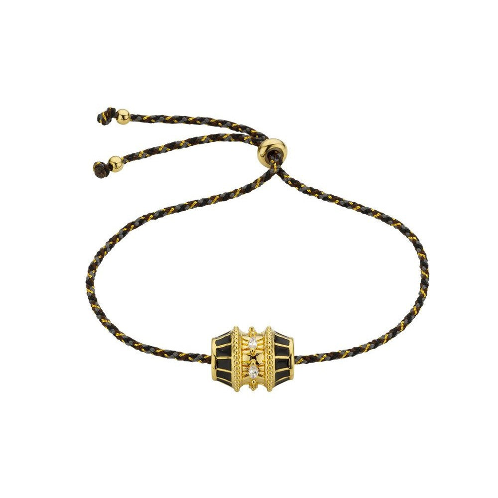 Twisted Chain Link Necklace - Black Bracelet [P3801W56]