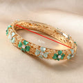 Jream Cloisonne Tulip Bracelet - Teal Design [9GI8HVDZ]