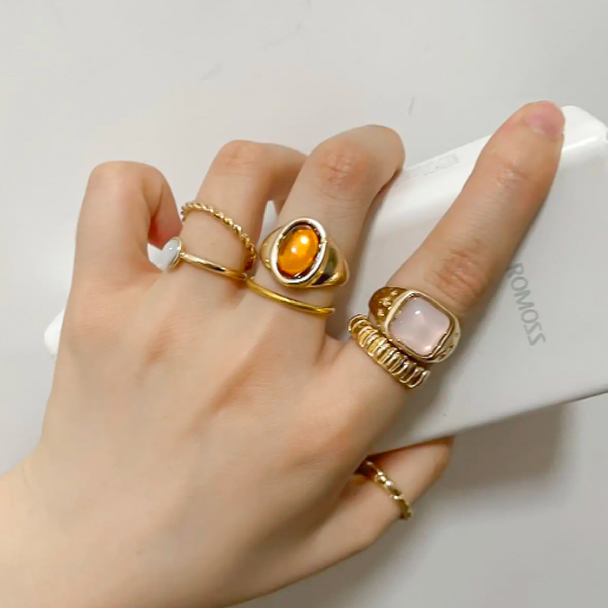 Symphony Gold Stacking Ring Set - JZ-Gold 6-Piece Set [OM92NXCF]
