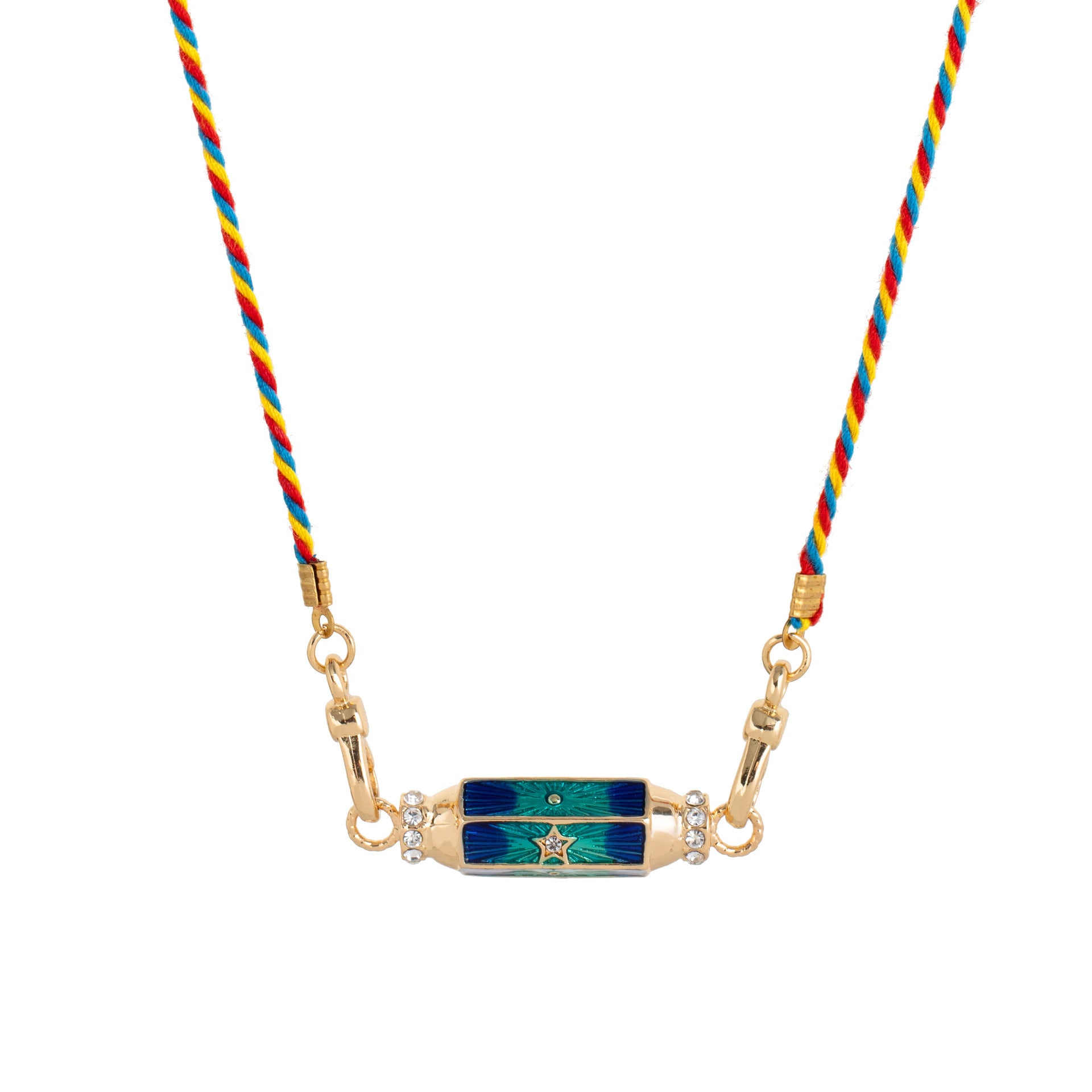 Tarot Card Pendant Necklace - Blue Star [W93ZDKBU]