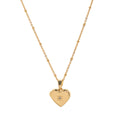 Heart Locket Pendant Necklace - Heart Necklace [2KELLF1D]