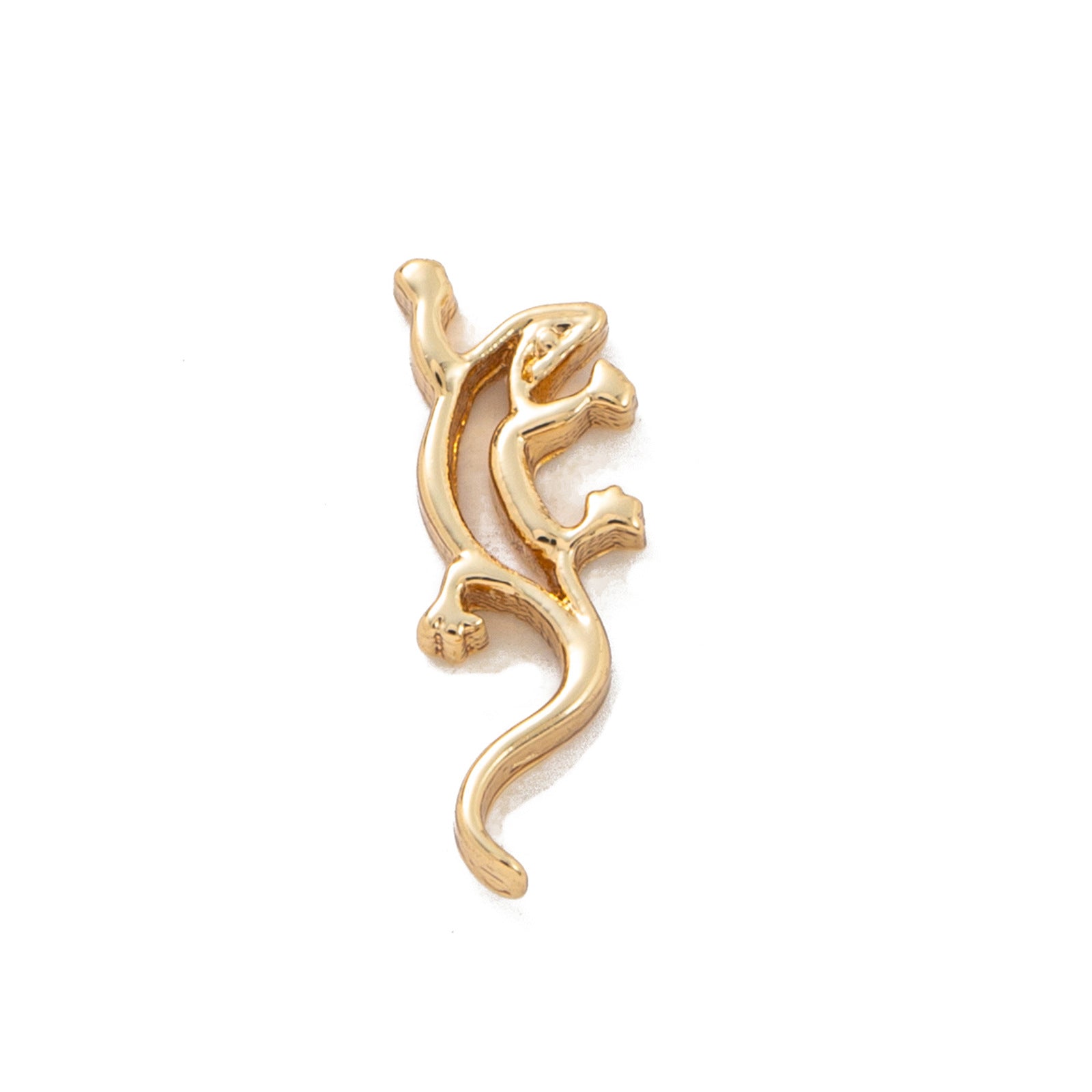 Floating Charm Locket Necklace - Gecko Charm [1QVJ2H1U]