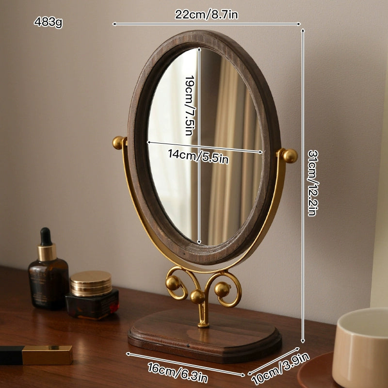 Kenly Vintage Cloud Vanity Mirror - Lustrous Gold