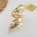 Textured Wave Cuff Bracelet - Premium Gold [A4F4QGIW]