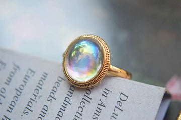 Isabella Iridescent Aura Vintage Ring