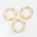 Curved Tube Bracelet Set - Off-white [FK3PVZ07]