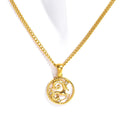Tamera Zodiac Coin Necklace - Capricorn - Gold [VGT6AGC0]